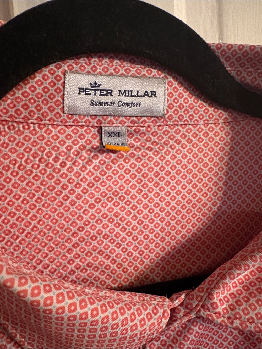Peter Millar Light Pink Micro-Geo Performance Polo - Picture 2 of 4
